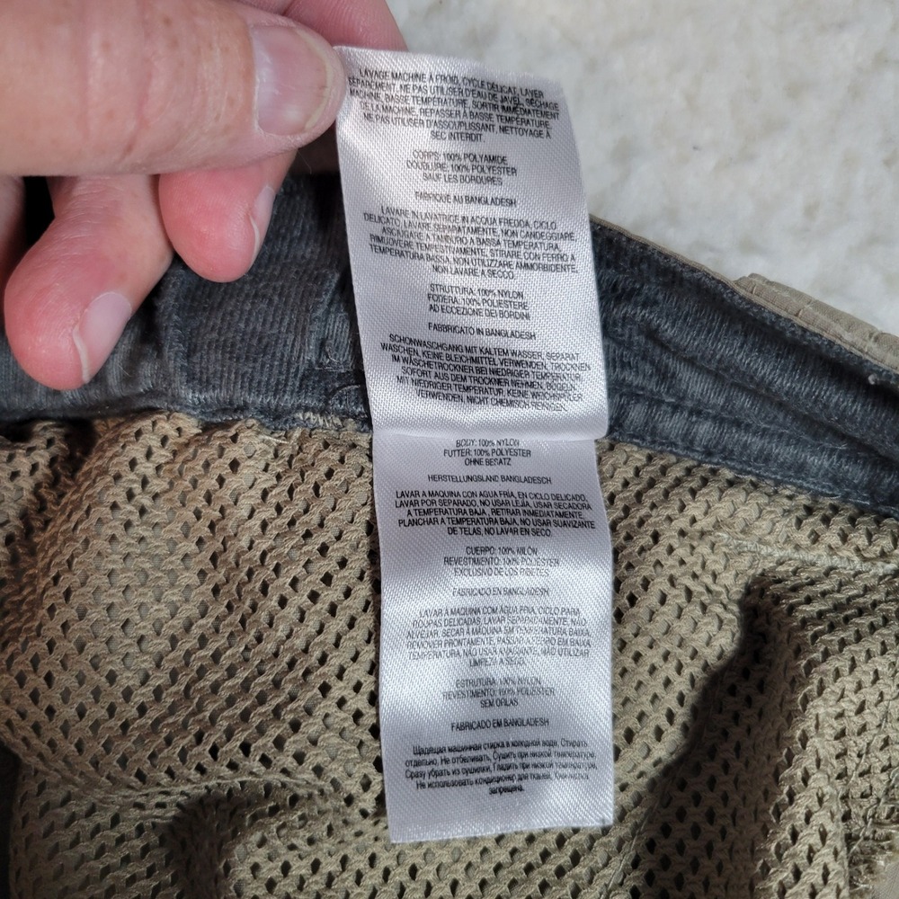 Columbia Convertible Cargo Pants Mens 36x30 Khaki Tan Hiking Zip Off Ripstop - Picture 13 of 16